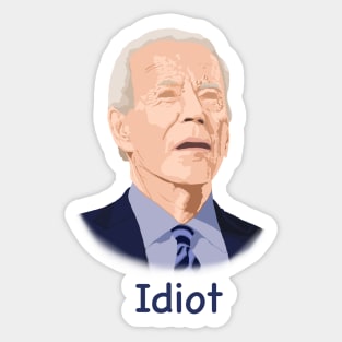 Idiot Joe Sticker